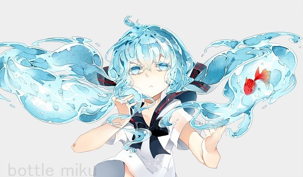 fifty-shades-of-vocaloid:  Bottle Miku~ featuring Bottle Rin &amp; Bottle Len
