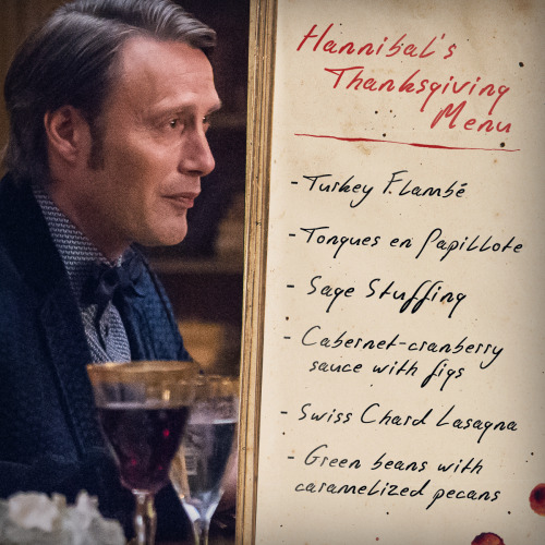 One way or the other, you’ll be staying for dessert. Happy #Thanksgiving! #Hannibal