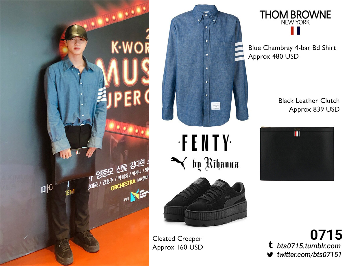 Bts Fashion/Style Finder — 190824 | Jin : Official Twitter Update Thom...