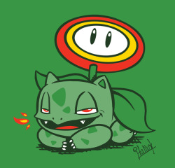 Dotcore:  By Italiux. Available On Redbubble: Fire Flowersaur, Gotta Burn ‘Em All,