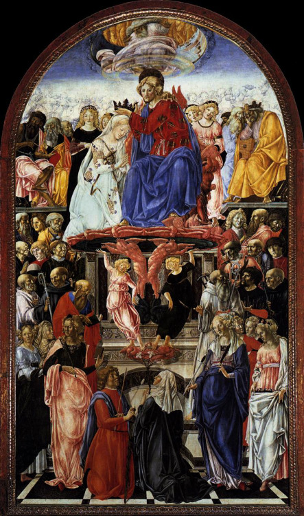 Coronation of the Virgin by Francesco di Giorgio Martini, 1472-1473