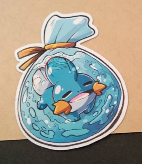 Water Starter Pokemon Stickers made by Webbelart
