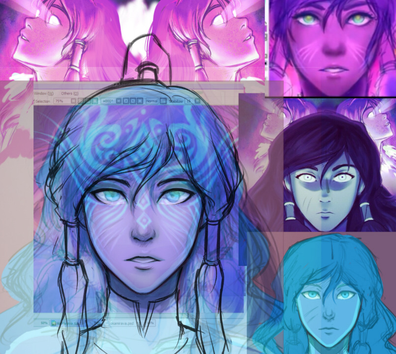 k-y-h-u:  hey so here are previews of some wips that are just lying around waiting