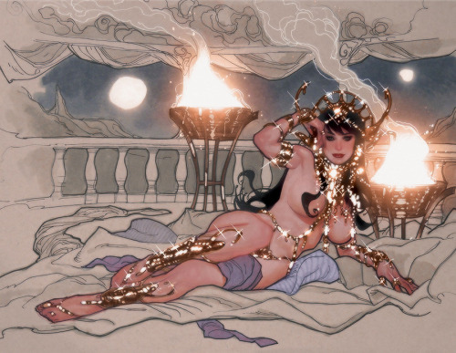 dirtyriver: NYCC 2014 Dejah Thoris commission by Adam HughesDejah Thoris vol. 3 #1, cover by Adam Hu