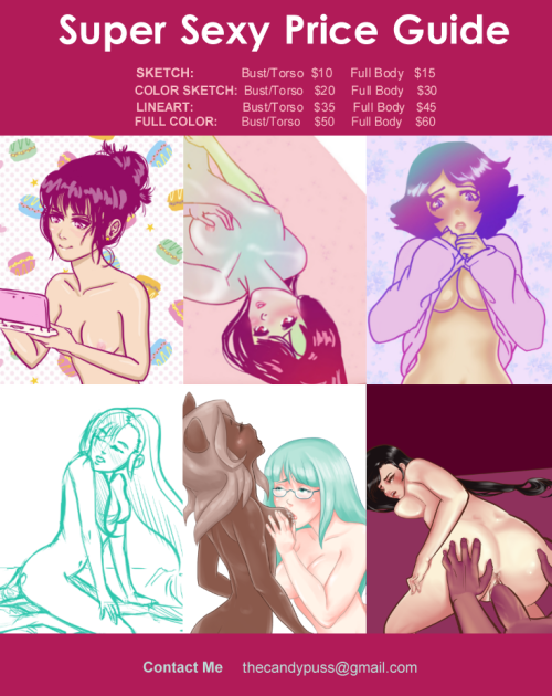 I’m ready to take commissions! Five slots open, so bring me your waifus, OCs, and other sexy ladies!