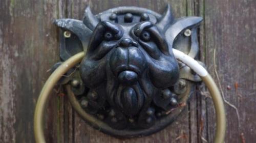 Door Knockers.Found at Mother Shipton’s Cave, Knaresborough, North Yorkshire. England. Somewhat spoi