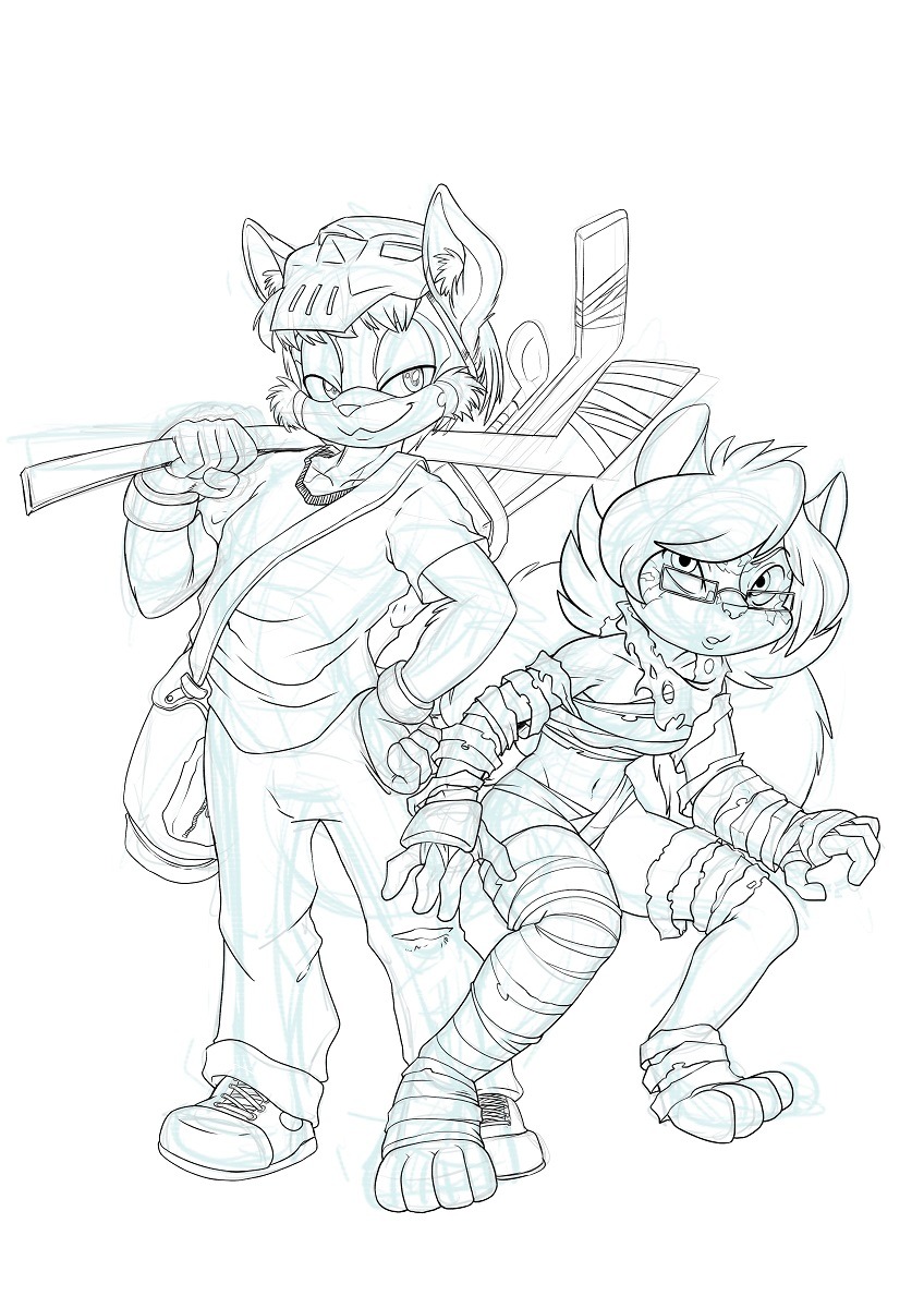 A set of some of the sketch commissions requested and posted through my Patreon. 