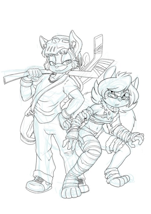 Two sketch commissions for Shockblast. Patreon  •  Tumblr  •  Inkbunny  •  Furaffinity