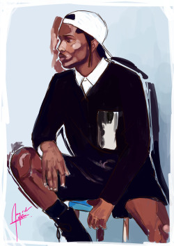 jaymandraws:  A$AP ROCKY. 