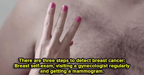 jezi-belle:  micdotcom:  this-is-life-actually:  Watch: This PSA is freeing the nipple while raising cancer awareness — and men should listen up too.  Follow @this-is-life-actually  reblog to save a life  Re-reblogging this because I will leave my life
