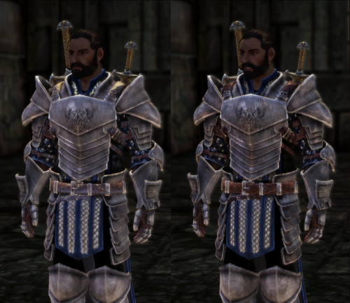 Warden Armors Texture Tweaks by AzureWitch Edits to the leather parts of the specular maps to remove