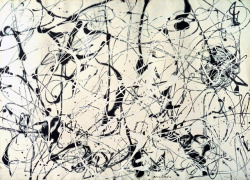 arpeggia: Jackson Pollock - Number 23, 1948, enamel on gesso on paper, 575 x 784 mm. Tate: Presented by the Friends of the Tate Gallery © ARS, NY and DACS, London 2018 See more Jackson Pollock posts here. 