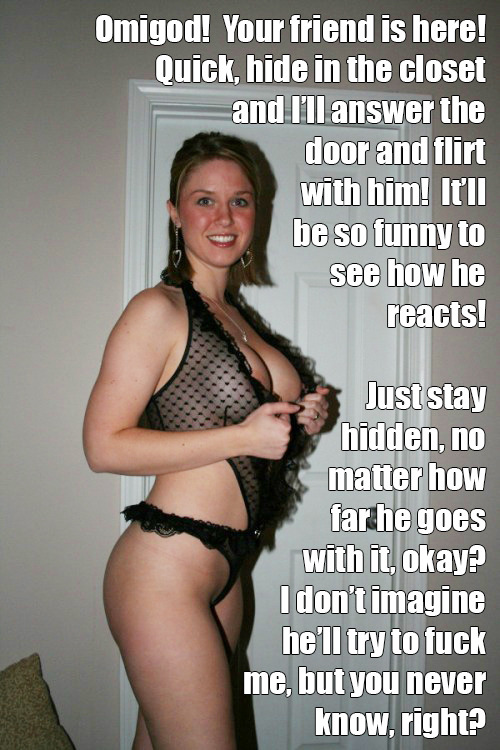 gfshare:  hotwifememe:    Hot Wife and Cuckold Meme     Yes he will fuck you and you’ll love it 