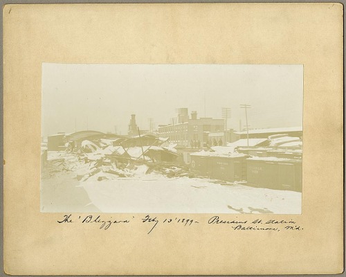 mdhsphotographs: The ‘Blizzard,’ President Street Station600 block, President Street, Ba