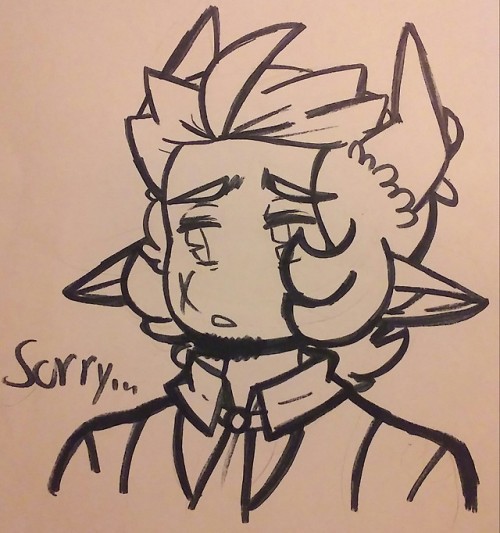 Doodles Of William The Demon. See? He Can Be Cute When He Wants To Fucker Also LOVES His Sweets.
