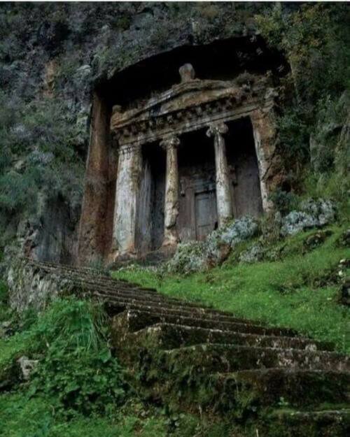ancientorigins:4th Century Lycian Tomb in Fethiye Turkey