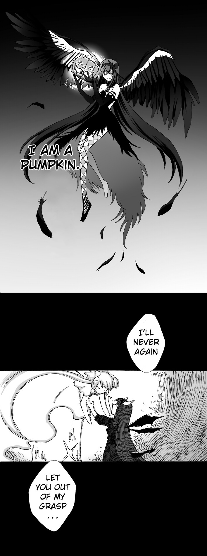 desperate-translations:  Title: 叛逆のほむほむまんが【ハロウィン風味】