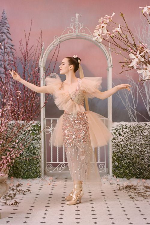 Rachel Brosnahan photographed for Rodarte’s Fall collection 2022