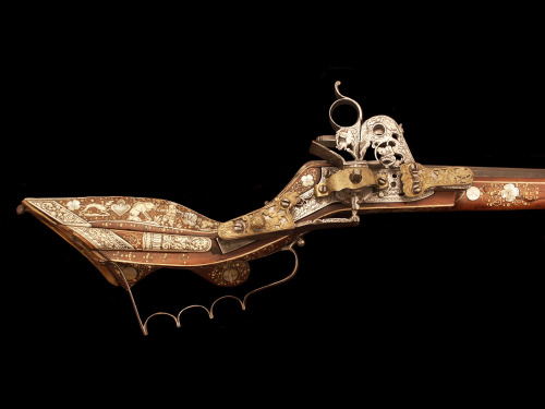 Wheellock tschinke, Silesia, mid 17th century.from The Worcester Art Museum : Higgins Armory Collect