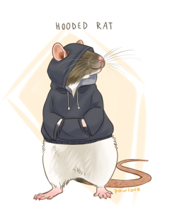 Angstriddentrashhuman: Pawlovearts:  Pawlovearts: When I Hear The Term Hooded Rat,