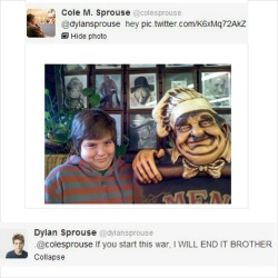 the1dlifeforme:  Ladies and gentleman, 21 year old twins and child stars Dylan and Cole Sprouse. 