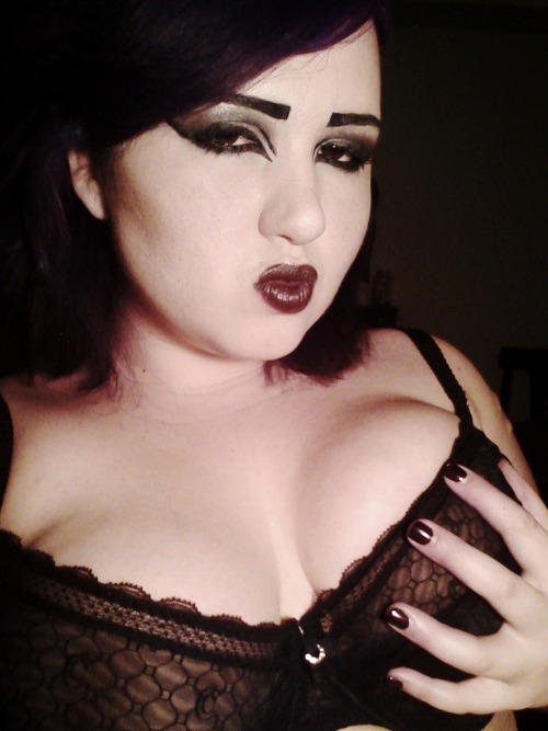 goth-waffles:  Feeling both silly and sexy adult photos