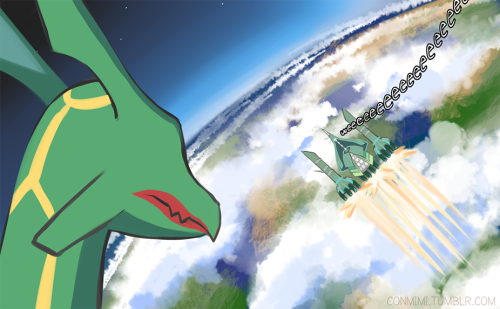 conmimi: I think Rayquaza has something to say about unidentified pokemon in his stratosphere &g