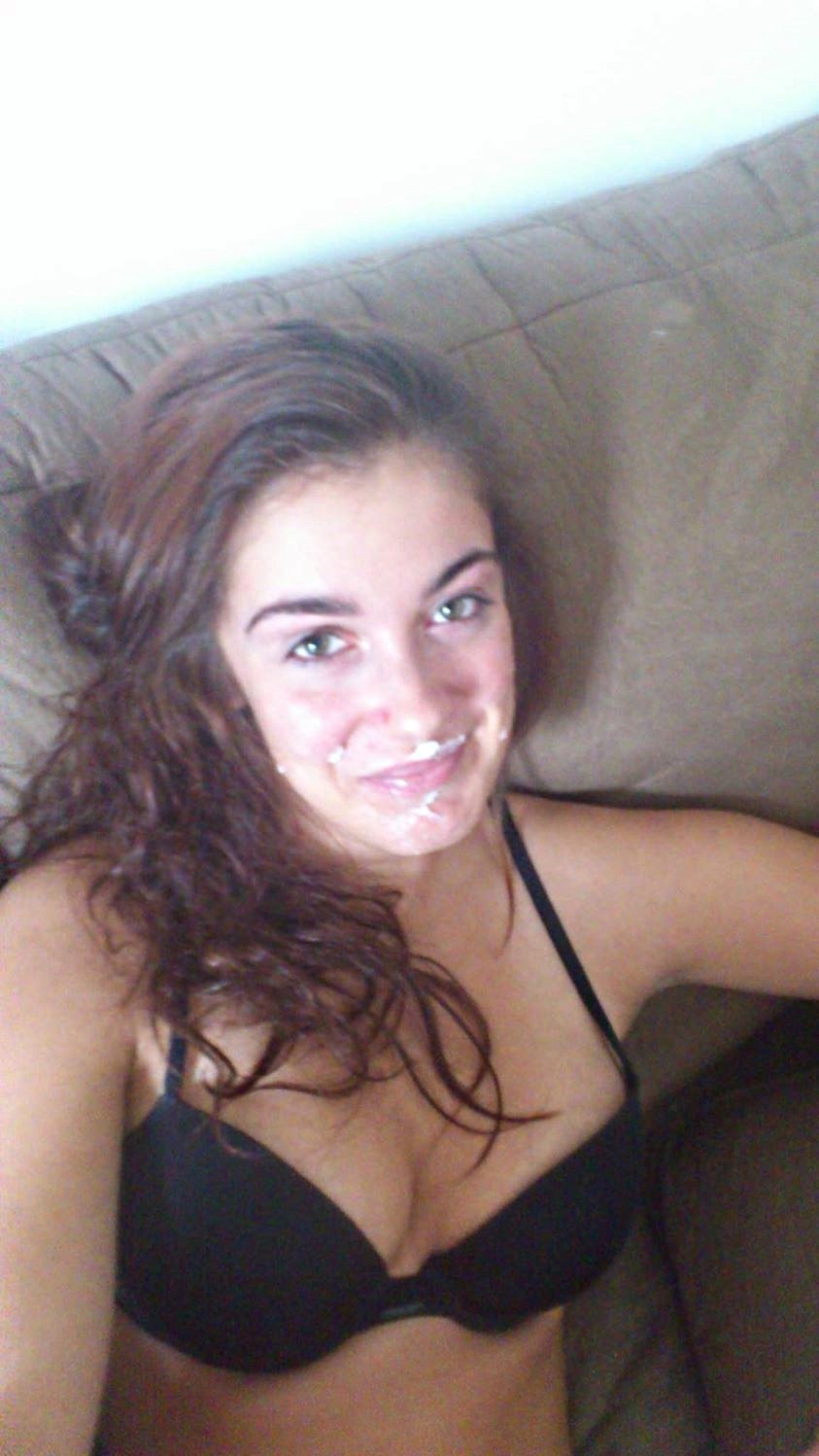 loadsofjizz:  shes always happy with cum on her faceThanks for the submission. Keep