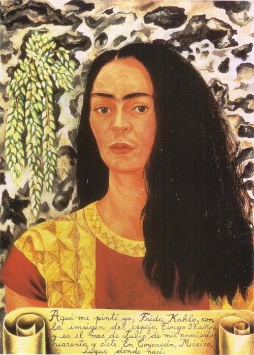artist-frida: Self Portrait with Loose Hair, 1947, Frida KahloSize: 61x45 cmMedium: oil on masonite