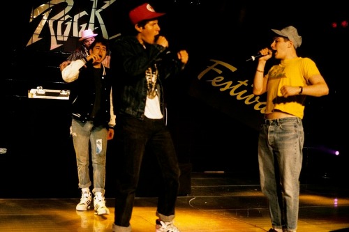 rhyme-the-rhyme-well: Beastie Boys at the Montreux Rock Festival held in Montreux, Switzerland in Ma