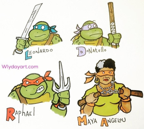 tastefullyoffensive:
“ “I thought I would add a little diversity to the TMNT.“ - Wlydayart
”