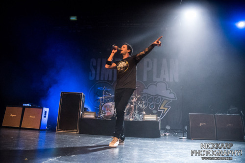 Simple Plan at Playstation Theater in NYC on 3/10/17.www.nickkarp.com