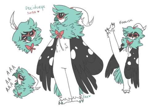 it seems my newest pokesona is a decidueye