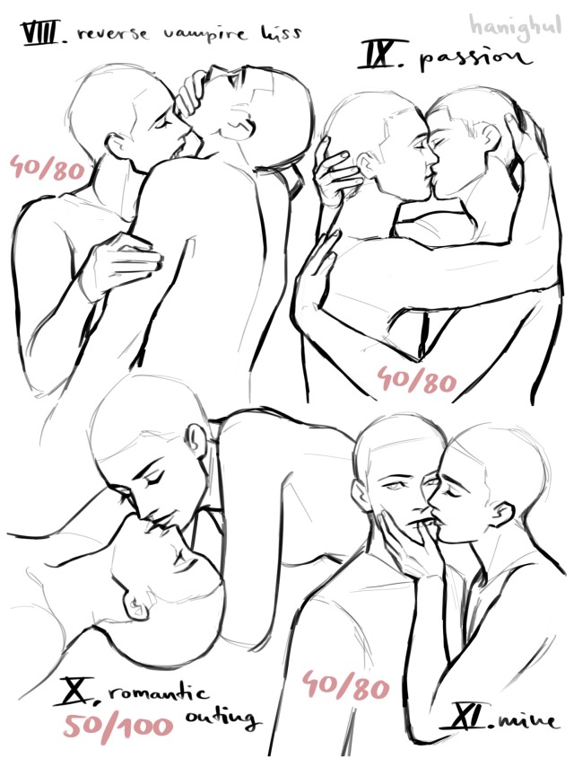 How to Draw People Kissing (Easy) 🙈 Sexy Couple Poses 