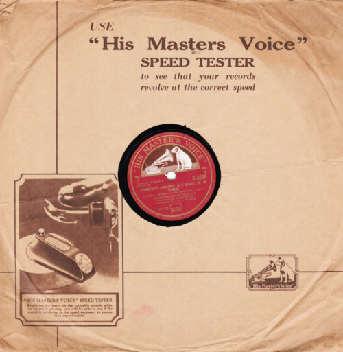 12″ of pleasure: Use ‘His Masters Voice’ speed tester