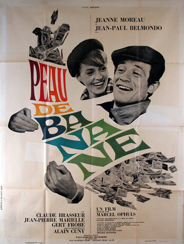 French grande for PEAU DE BANANE (Marcel Ophuls, France, 1963)
Designer: René Ferracci
Poster source: EBay