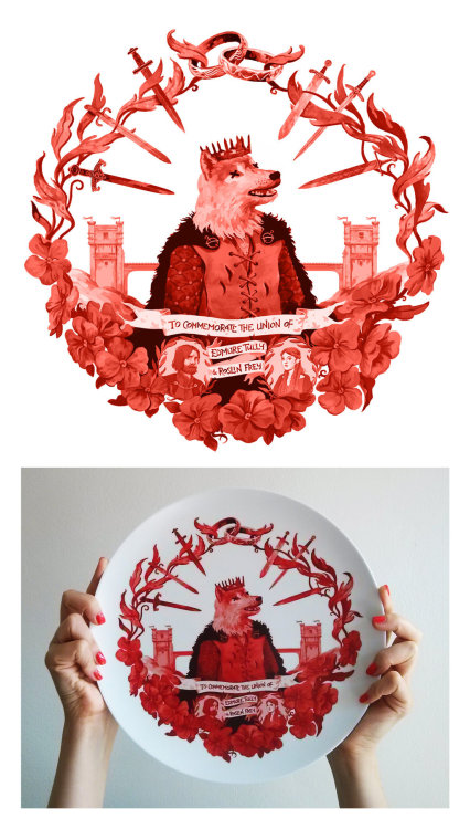 violentnewcontinent:Red Wedding Commemorative Plate by melora