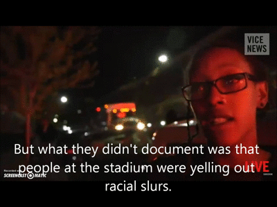proletarianrevenge:Melanie from Baltimore laying down the truth to Vice reporters during a livestrea