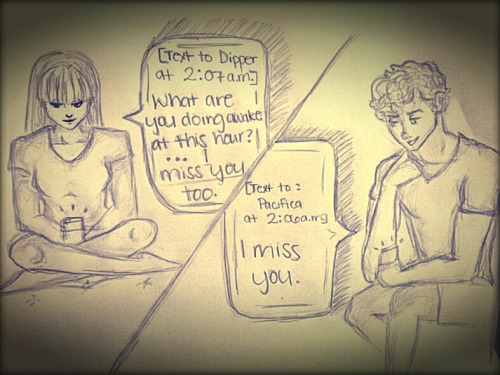 long distance sucks - a dipper/pacifica ficdippica week: day three - I Miss Youdrawing by: @iamjoemo