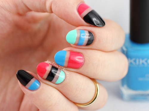 Cut Out &amp; Striped Nail Art