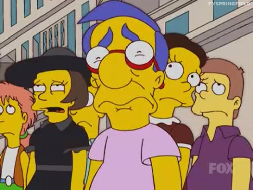 reigoanaratsu: ilovecats4ever: 40ouncesandamule: The face Milhouse made haunted me for years. I d