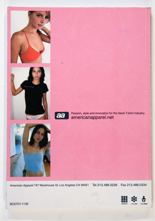 americanapparel:Classic apparel: a print ad from 1999.