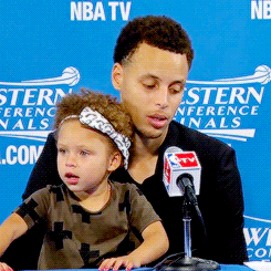 thecurryfamily:Like father, like daughter… (requested by aaliyahxj)