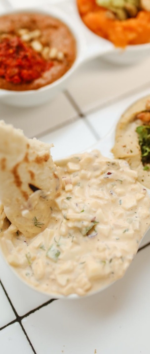 Hummus With Dill And Green Onions Recipe