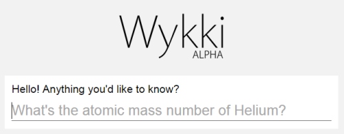 Hey guys! I&rsquo;d like to present to you Wykki, a new kind of search engine that directly answers 