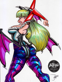 Inkotber day 7! :D Morrigan aensland. I’m