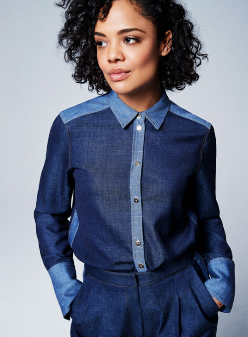 thorodinson:Tessa Thompson photographed by Jonty Davies for Stylist Magazine