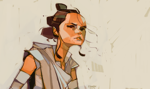 michaelfirman: Rey-a-Day 17: has a weird hoodie because the initial sketch was sith rey and siths = 