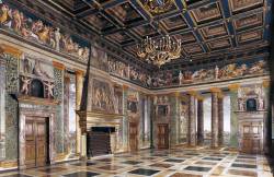 thepaintinghasalifeofitsown:  Villa Farnesina, Rome Frescoes are painted by Baldasare Peruzzi. 
