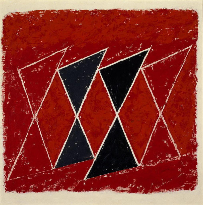 museumuesum: Josef Albers Four Xs in Red, 1938 Oil on fiberboard, 18 1/8” x